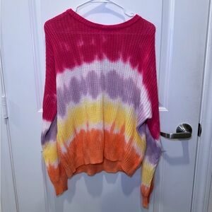 NWT Wild Fable Tie Dye Knitted Sweater Top